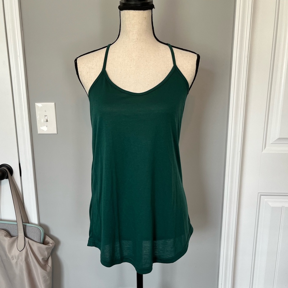 Angie Forest Green Camisole Top